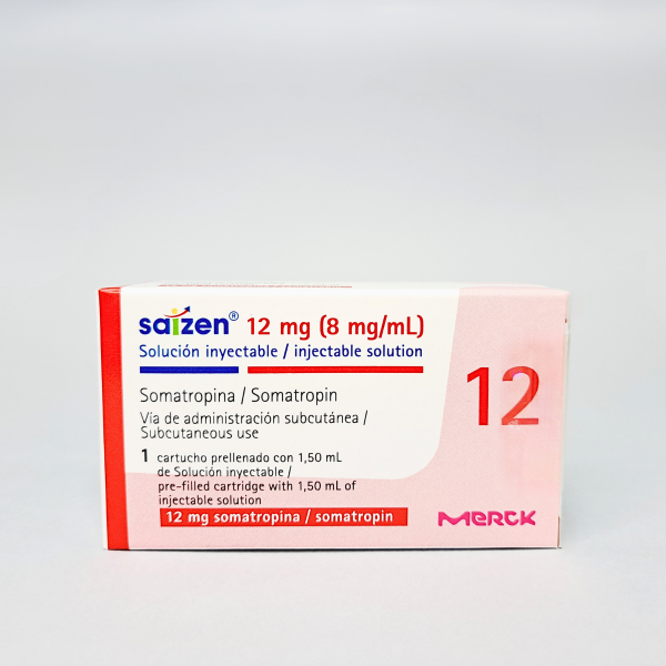 SAIZEN 12 MG (8 MG/ML) 1 CARTUCHO PRELLENADO CON 1.50 ML DE SOLUCION INYECTABLE