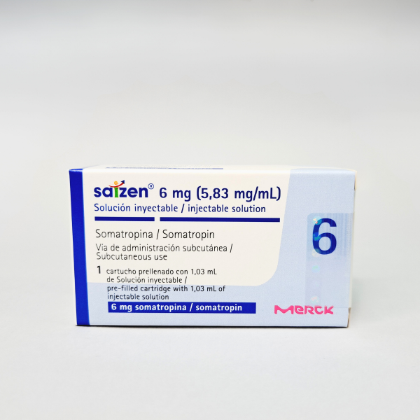 SAIZEN 6 MG (5.83 MG/ML) 1 CARTUCHO PRELLENADO CON 1.03 ML DE SOLUCION INYECTABLE