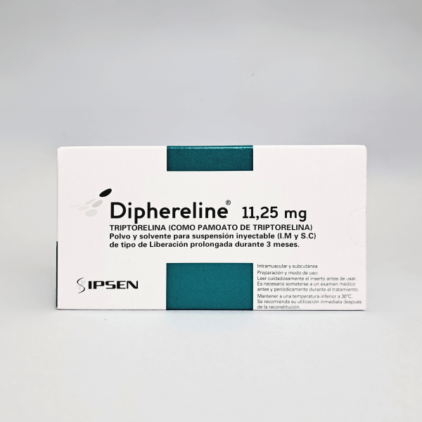 DIPHERELINE  11.25 MG POLVO Y SOLVENTE PARA SUSPENSION INYECTABLE X 1 VIAL