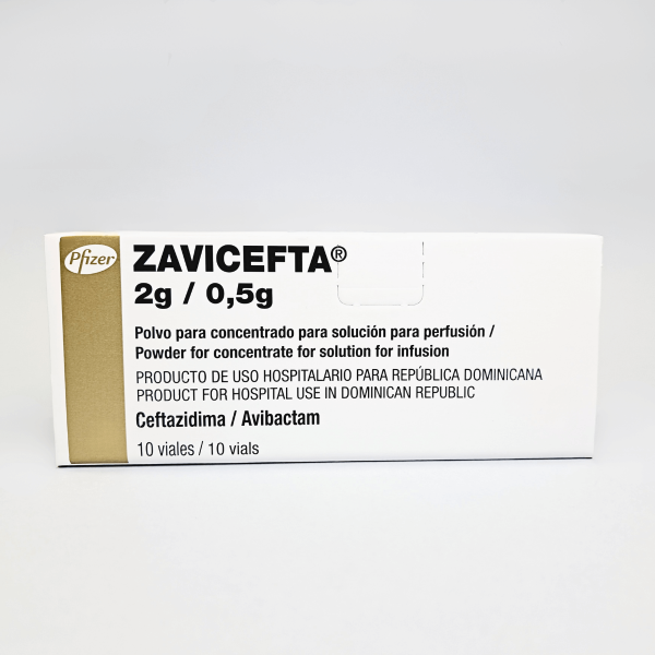 ZAVICEFTA 2 G/0.5 G POLVO PARA CONCENTRADO PARA SOLUCION PARA PERFUSION X 10 VIALES